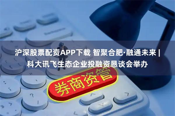 沪深股票配资APP下载 智聚合肥·融通未来 | 科大讯飞生态企业投融资恳谈会举办